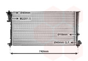 09002148 chladič 1.8D, 1.8i 8V (+AUT ±AC), 1.9D [670*378*24] 09002148 VAN WEZEL