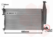 09002168 chladič 1.4i 8V, 1.6i 8V, 1.8i AC 61037823 VAN WEZEL