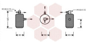 0900D162 sušič klimatizace 2.0i Turbo CT (±AUT), 3.0i 24V (±AUT), 2.0HDi (±AUT), 2.1TD (±AUT) 0900D162 VAN WEZEL