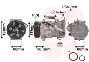 0900K242 kompresor klimatizace 1.8i 16V, 2.0i 16V AUT, 1.4 HDi AUT, 1.6 HDi, 1.6 HDiFAP AUT VAN WEZEL