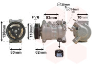 0901K707 VAN WEZEL kompresor klimatizace 1.6HDi, 2.0HDi 0901K707 VAN WEZEL