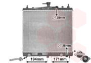 13002248 chladič 1.2i 16V AUTAC, 1.4i 16V AUTAC, 1.6i 16V AUTAC 38044916 VAN WEZEL