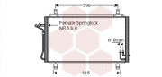 13005329 chladič klimatizace (±AUT) [693*350*16] 13005329 VAN WEZEL