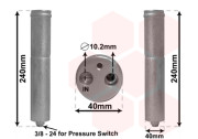 1300D267 sušič klimatizace vstupprům. 10,2 mm 1.5i 16V, 1.8i 16V AUT, 2.0i 16V AUT, 2.5i 16V AUT VAN WEZEL