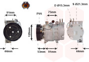 1300K259 kompresor klimatizace 2.0i 16V (±AUT), 2.5i 16V (±AUT) 1300K259 VAN WEZEL