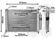 1300M370 modul chladiče motoru a klimatizace pro benzínové mnotory výroba UK VAN WEZEL