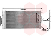 15005004 chladič klimatizace se sušičem 1.5DCi 79kW [620*325*16] 15005004 VAN WEZEL