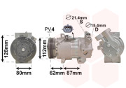 1501K703 VAN WEZEL kompresor klimatizace 1.2i 1501K703 VAN WEZEL