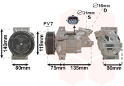 1501K704 kompresor klimatizace 0.9i 1501K704 VAN WEZEL