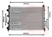 17002066 chladič 1.8, 2.0 AUT AC 55836734 VAN WEZEL