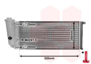 17002097 chladič 0.7, 1.0; 1.1 ±AUT [520*250*34] 17002097 VAN WEZEL