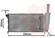 17002218 chladič 1.2 16V/8V (±AC) [580*316*18] 17002218 VAN WEZEL