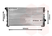 17002279 chladič 1.3JTD (±AC), 1.3SDI (±AC) [580*309*39] 17002279 VAN WEZEL