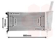 17002290 chladič 1.2i 8V (±AC), 1.2i 16V (±AC) [580*317*18] 17002290 VAN WEZEL