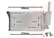 17002291 -10/04- chladič 1.1i 8V -AC, 1.2i 8V -AC 51031718 VAN WEZEL