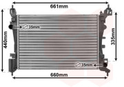 17002318 chladič 1.2 AC, 1.4 AC 54037524 VAN WEZEL