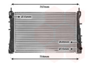 17002359 chladič 1.4T-JET (±AC), 1.3JTD (±AC), 1.6 JTD (±AC) [618*410*26] 17002359 VAN WEZEL