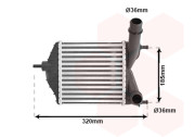 17004280 intercooler 1.3JTD (±AC), 1.3SDI (±AC) [192*209*65] 17004280 VAN WEZEL