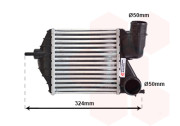 17004309 intercooler 1.6MJTD (±AC), 1.9JTD (±AC) [192*209*65] 17004309 VAN WEZEL