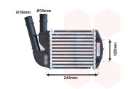 17004340 intercooler 1.3JTD (+AC) [185*170*62] 17004340 VAN WEZEL