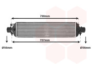 17004364 intercooler 2.0 JTDM [580*145*81] 17004364 VAN WEZEL