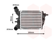 17004375 VAN WEZEL intercooler 1.4i 16V Abarth levý modul [182*175*63] 17004375 VAN WEZEL