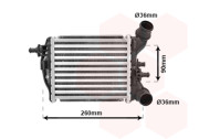 17004376 intercooler 1.4i 16V Abarth pravý modul [182*175*63] VAN WEZEL