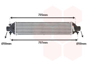 17004392 intercooler 1.6JTD, 2.0JTD [572*132*53] 17004392 VAN WEZEL