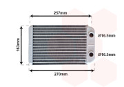 17006254 radiátor topení (±AUT±AC) [220*156*32] Bravo do č. --> 4111857 17006254 VAN WEZEL