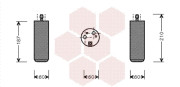 1700D073 sušič klimatizace 1.2i 16V (±AUT), 1.2i 8V (typ Marelli) 1700D073 VAN WEZEL