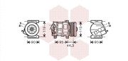 1700K330 kompresor klimatizace 1.2i 8V, 1.2i 16V, 1.4i 8V VAN WEZEL