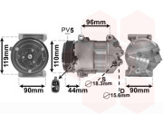 1700K407 kompresor klimatizace 0.9i (-A), 1.4i (-A)  1700K407 VAN WEZEL