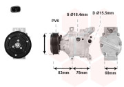 1701K103 VAN WEZEL kompresor klimatizace (chladivo R134a / R1234yf) 1.3 D 1701K103 VAN WEZEL