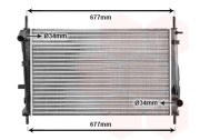 18002165 chladič 1.6, 1.8, 2.0 ±AC [620*395*26] 18002165 VAN WEZEL