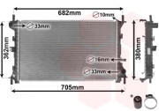 18002264 chladič 1.4 AC, 1.6 AC, 1.8 AC 60035820 VAN WEZEL