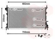 18002265 chladič 1.8TDi, 2.0i 16V AC 60035827 VAN WEZEL