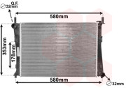 18002325 chladič 1.2i 16V (±AC), 1.4i 16V (±AC), 1.6i 16V (±AC) [500*356*13] 18002325 VAN WEZEL