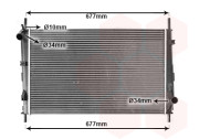 18002335 chladič 1.8SFi (±AC), 2.0SEFi (±AC), 2.5EFi (±AC) [616*389*22] 18002335 VAN WEZEL