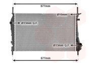 18002337 2/02- chladič 3.0i 24V (+AC), ST220 (+AC) průměr vstup/výstup 32.5 mm [620*395*27] 18002337 VAN WEZEL