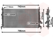 18002369 chladič 1.4i AC, 1.6i 16V AUTAC, 1.8i 16V AC, 2.0i 16VAUTAC, 1.6D AC, 2.0D AC 67037214 VAN WEZEL