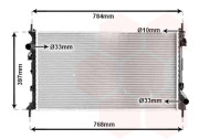 18002382 -11/04 chladič 1.8i 16V AC, 1.8TDCi AC 70338928 VAN WEZEL