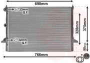 18002396 chladič 2.3i 16V AUTAC GALAXY 5/00- bez otvoru pro čidlo 63547034 VAN WEZEL