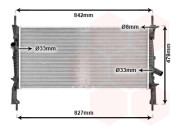 18002405 chladič 2.3i 16V (±AC), 2.2TDCi (+AC), 2.4TDCi (+AC) [769*388*26] 18002405 VAN WEZEL