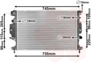 18002642 chladič 1.5Eco, 2.0TDCi letovaný VAN WEZEL