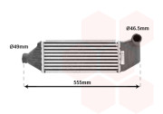 18004309 intercooler 1.8TD [338*127*85] 18004309 VAN WEZEL