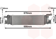 18004401 intercooler 1.4TDCi (±AC), 1.6TDCi (±AC), [450*145*50] 18004401 VAN WEZEL