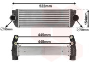 18004443 intercooler 1.8TDCi [400*127*64] 18004443 VAN WEZEL