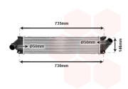 18004480 intercooler 1.8TDCi, 2.0TDCi, 2.2TDCi [658*147*40] 18004480 VAN WEZEL