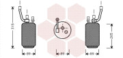 1800D274 sušič klimatizace 1.6i 16V (±AUT), 1.8i 16V (±AUT), 2.0i 16V (±AUT), 1.8TD VAN WEZEL