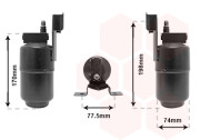 1800D296 sušič klimatizace 2.0i 8V (±A), 2.3i 16V DOHC (±A), 2.8i 12V, 2.8i VR6 (±A), 1.9TD, 1.9TDi (±A), 1.9TDi 1800D296 VAN WEZEL